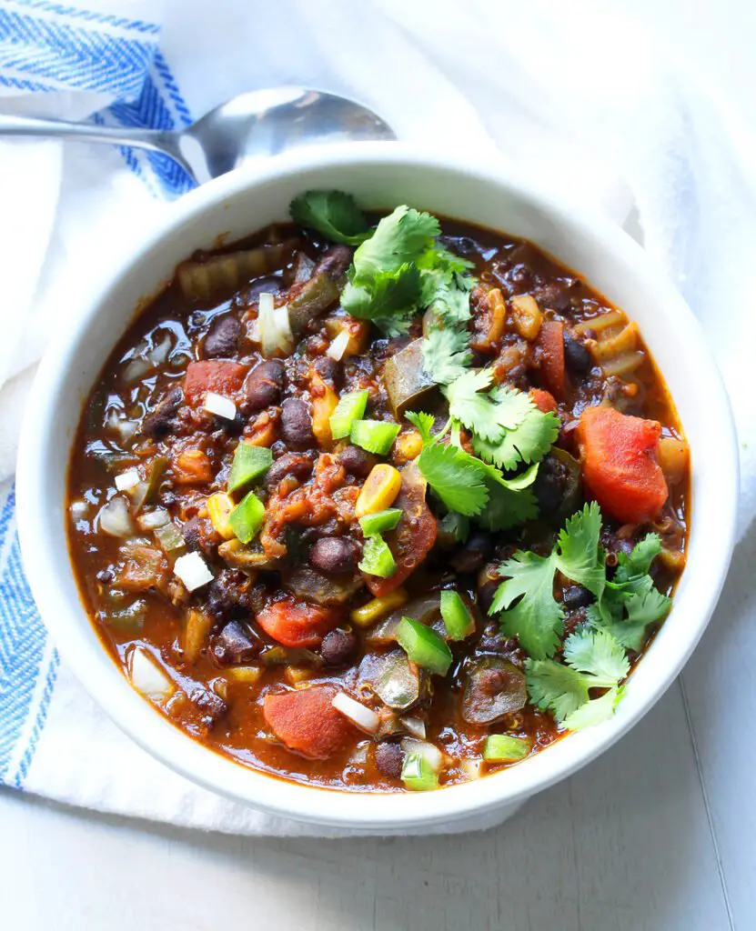 Low Sodium Crock Pot Recipe for Vegetarian Chili